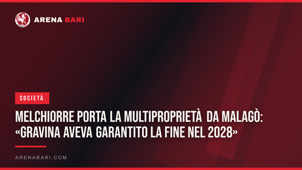 Melchiorre porta la multiproprietà da Malagò: «Gravina aveva garantito la fine nel 2028»