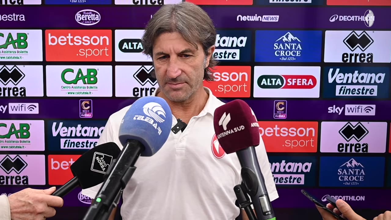 Bari-Casarano | Mister Rastelli nel post gara