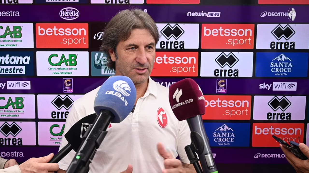 Bari-Casarano | Mister Rastelli nel post gara